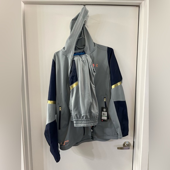 Under Armour Other - Under Armour Men’s Large Grey Tracksuit Set (Jacket/Pants) NWT(Retail for $185)